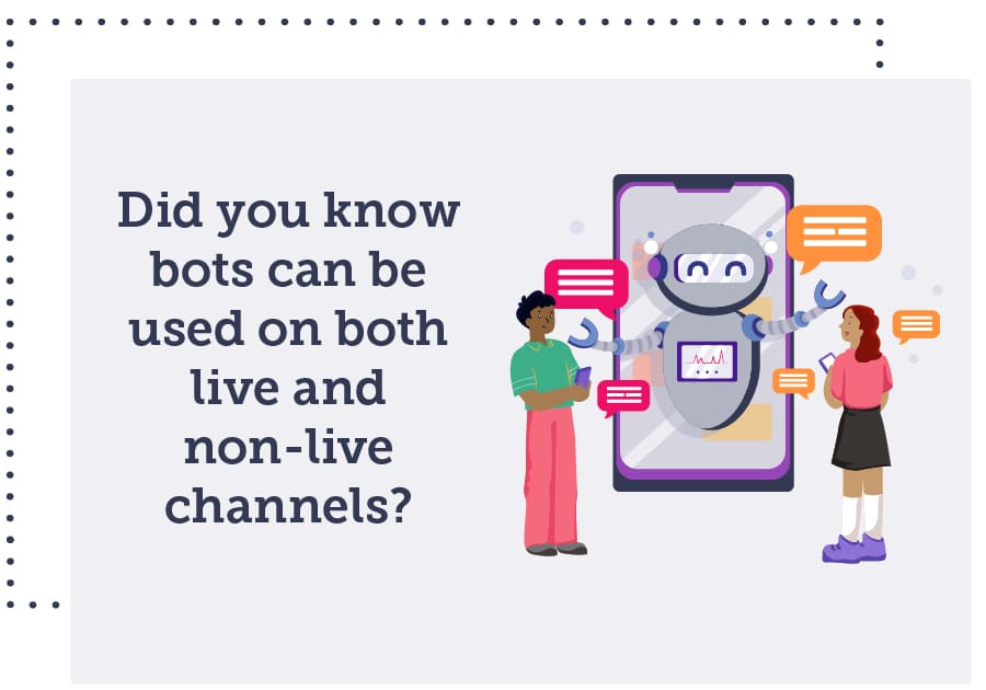 did you know bots can be used on both live and non-live channels?