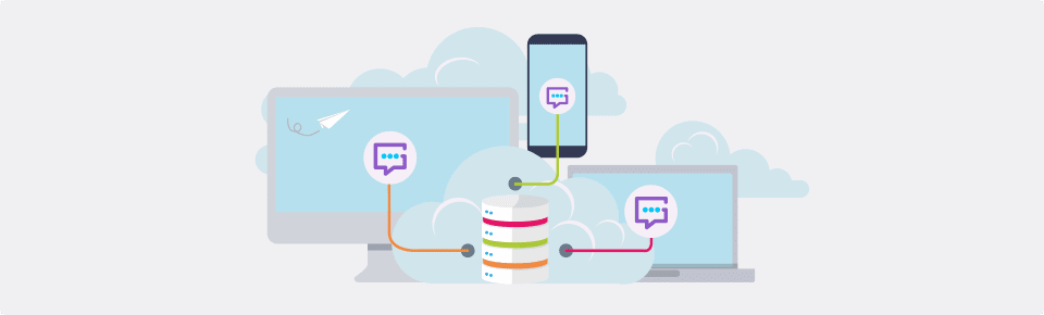 gnatta logo connected to computer laptop and mobile screens