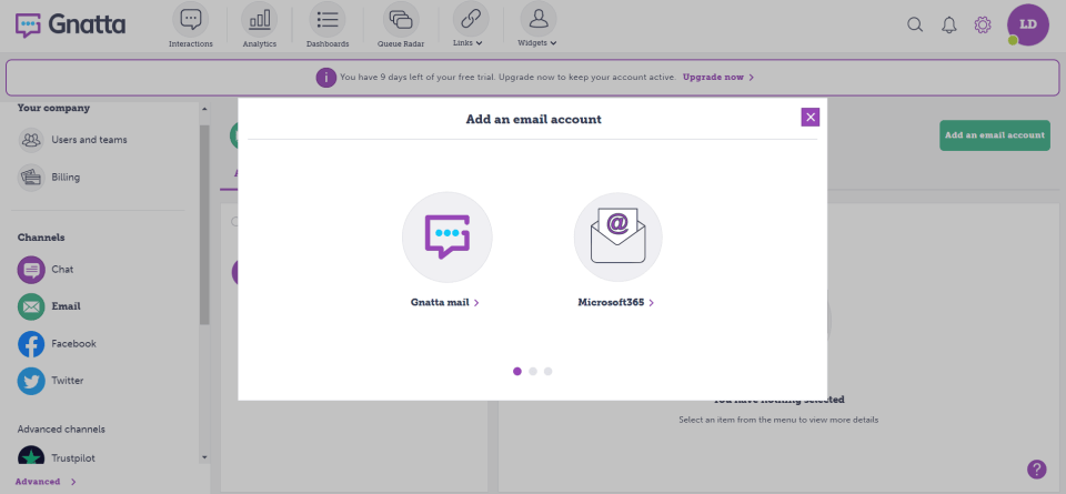 add an gnatta or microsoft365 email account feature