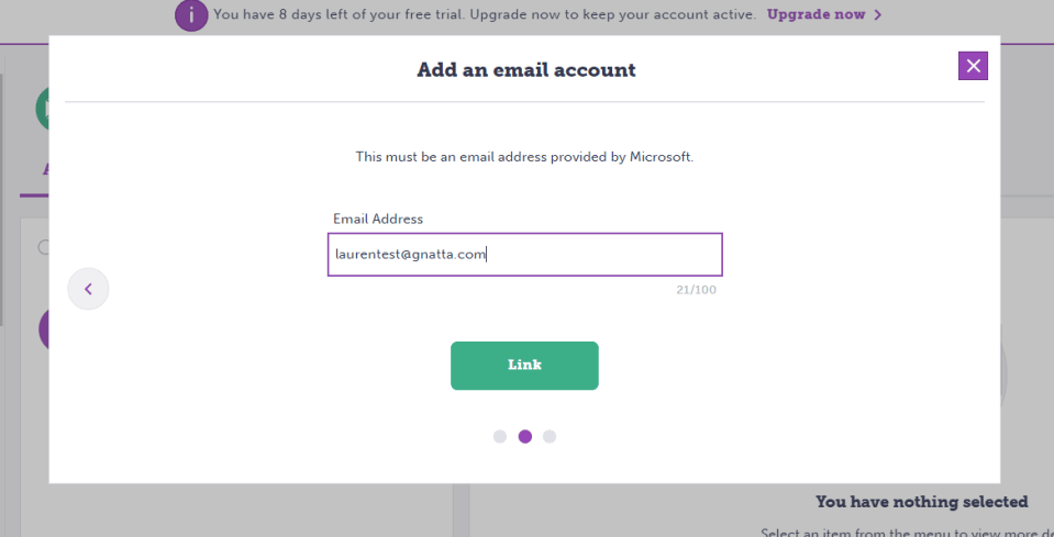 add an email account feature