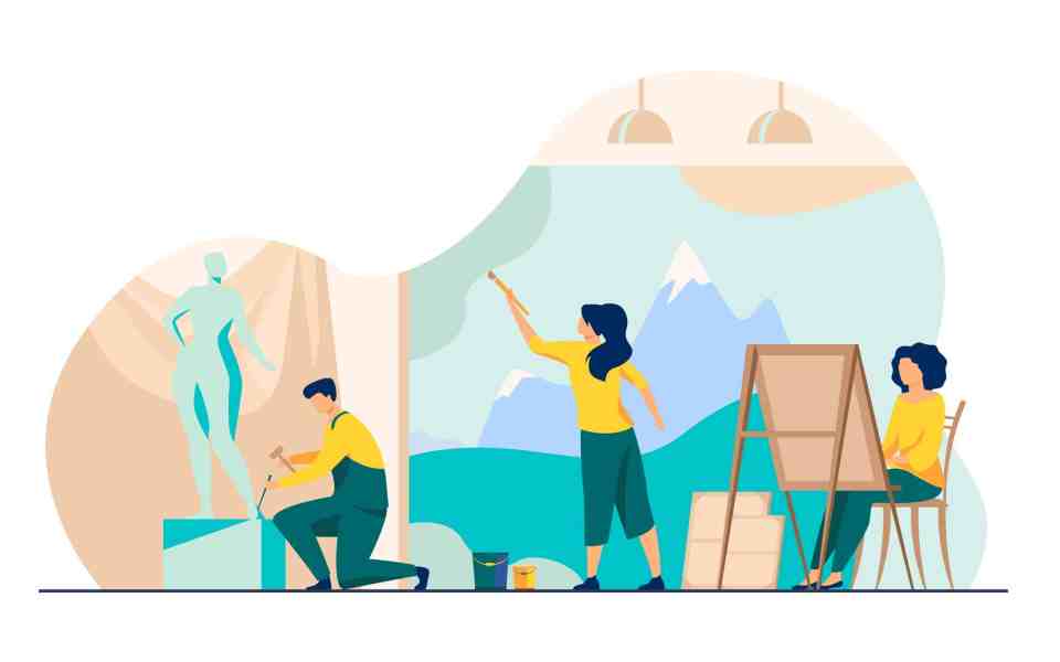 Famous artists recreating brand logos based on AI image