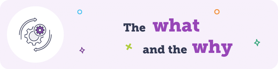 the what and the why banner