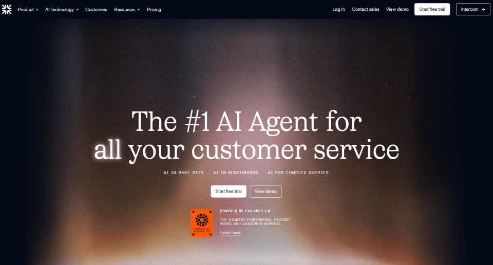 Intercom (Fin) — Best for native, all-in-one simplicity